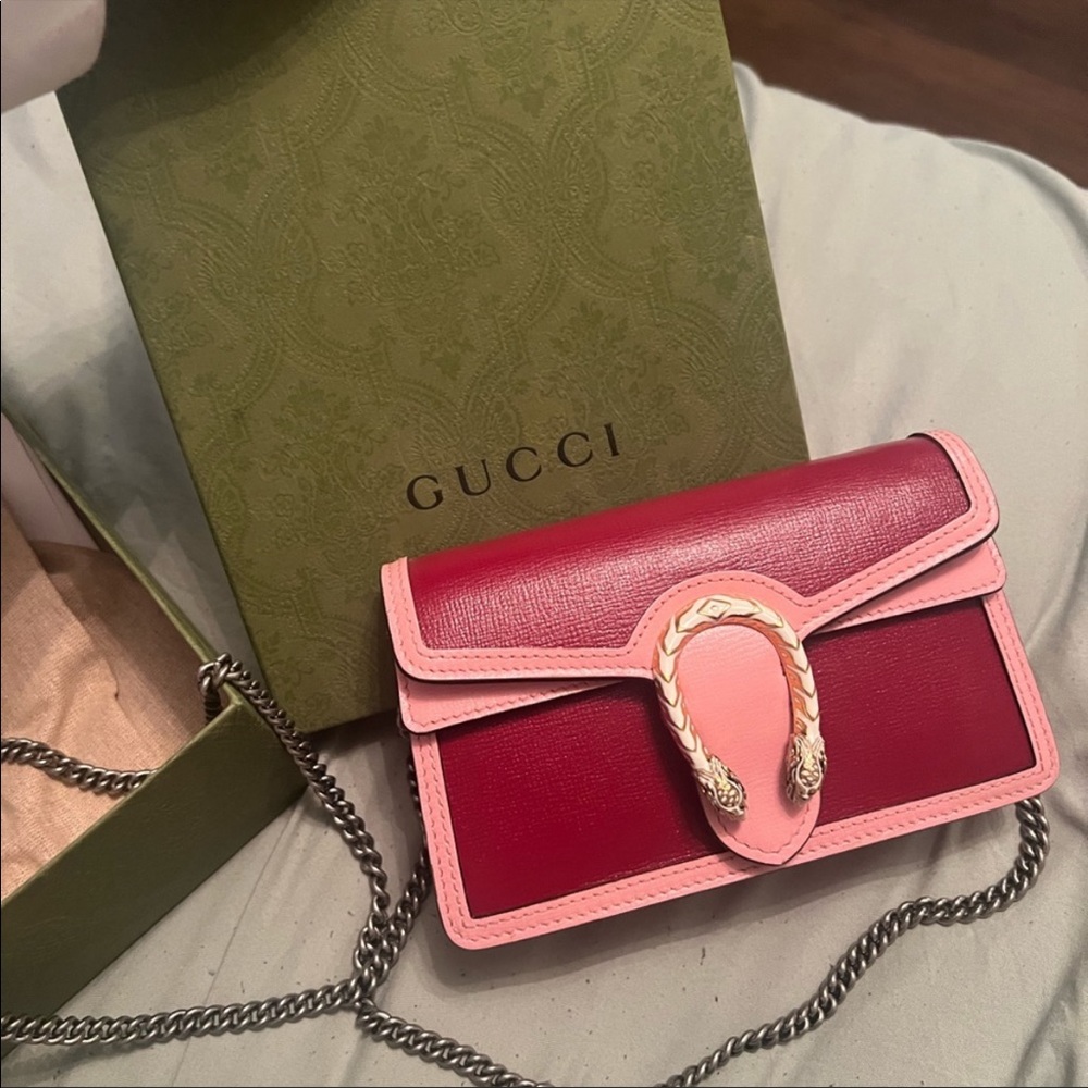 TRADE Gucci Pink and Red Mini Bag